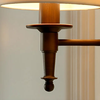 Fabric Shade Cylinder Coffee LED Metal Wall Sconce Zawala Image - 13