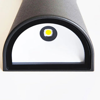 Cylinder White Metal LED Exterior Up Down Wall Sconce Zawala Image - 10