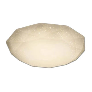 ZOWALA - Bedroom Dimmable Faceted Gemstone LED Flush Mount Light Image - 5