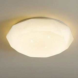 ZOWALA - Bedroom Dimmable Faceted Gemstone LED Flush Mount Light Image - 6