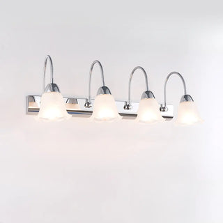 Stylish Flower 3-Light Sliver Bathroom Vanity Light Zawala Image - 12