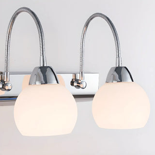 Stylish Flower 3-Light Sliver Bathroom Vanity Light Zawala Image - 17