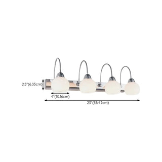 Stylish Flower 3-Light Sliver Bathroom Vanity Light Zawala Image - 22
