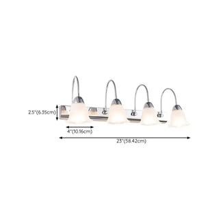 Stylish Flower 3-Light Sliver Bathroom Vanity Light Zawala Image - 25