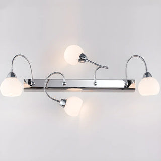 Stylish Flower 3-Light Sliver Bathroom Vanity Light Zawala Image - 5