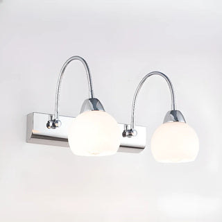 Stylish Flower 3-Light Sliver Bathroom Vanity Light Zawala Image - 6
