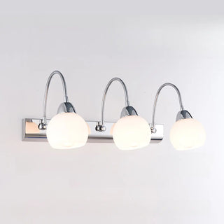 Stylish Flower 3-Light Sliver Bathroom Vanity Light Zawala Image - 8
