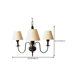 ZOWALA - Goblet Glass Coppery Adjustable Living Room Chandelier #size