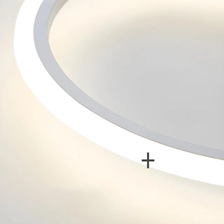 ZOWALA - White Modern Multi-Ring Ceiling Fan with Light Image - 11