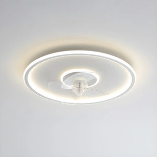 ZOWALA - White Modern Multi-Ring Ceiling Fan with Light Image - 23