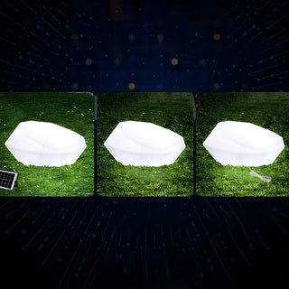 Plastic Shade White Rock LED Garden Landscape Lighting Zawala Image - 3