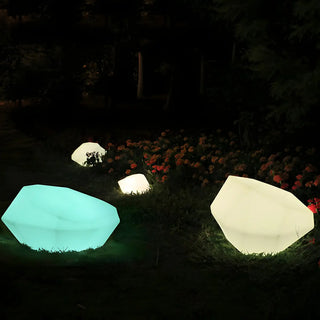 Plastic Shade White Rock LED Garden Landscape Lighting Zawala Image - 7