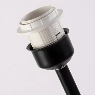 ZOWALA - Classic White Pleated Shade Column Metal Floor Lamp Image - 9