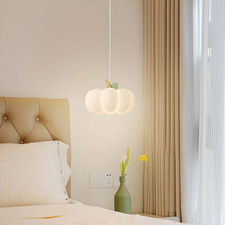 ZOWALA - Creative Pumpkin Acrylic Bedroom White Pendant Light Image - 1