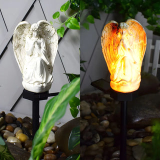 Resin Angel Shape LED Lawn Light Landscape Lighting Zawala Image - 1