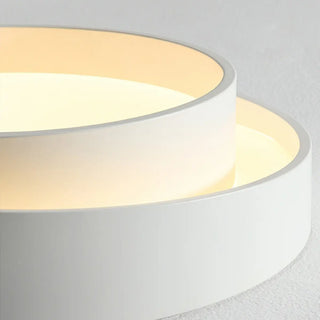 Bedroom Two-Layer Round LED Flush Mount Ceiling Light Zawala Image - 16