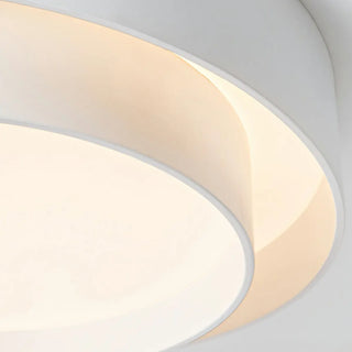 Bedroom Two-Layer Round LED Flush Mount Ceiling Light Zawala Image - 18