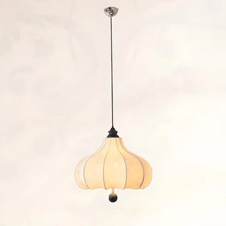 ZOWALA - Fabric Wood Lantern White Adjustable Living Room Chandelier Image - 7