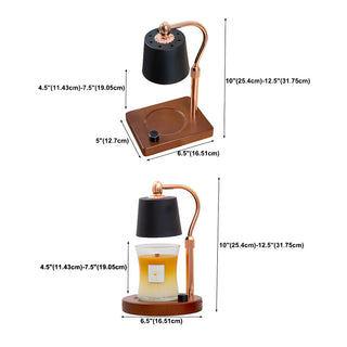 Stylish Bell Shade Aromatherapy Melting Wax Table Lamp Zawala #size