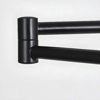 ZOWALA - Contemporary Swing Arm Dome Bedroom Wood Wall Sconce Image - 14