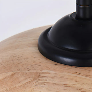 ZOWALA - Contemporary Swing Arm Dome Bedroom Wood Wall Sconce Image - 4