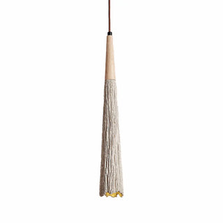 ZOWALA - Organic Cone Concrete Grey Small Adjustable Pendant Light Image - 5