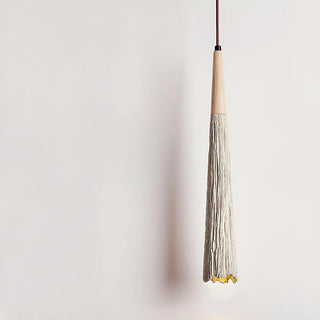 ZOWALA - Organic Cone Concrete Grey Small Adjustable Pendant Light Image - 6