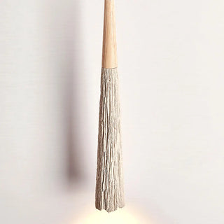 ZOWALA - Organic Cone Concrete Grey Small Adjustable Pendant Light Image - 7
