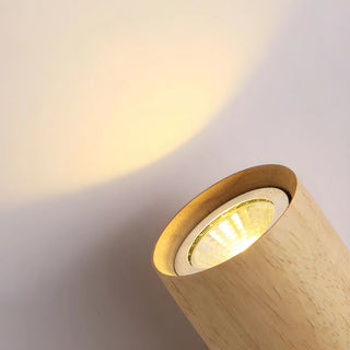 ZOWALA - Modern Wood Cylinder Wall Light Image - 8