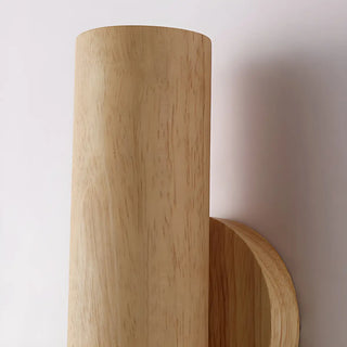 ZOWALA - Modern Wood Cylinder Wall Light Image - 9