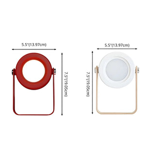 Bedroom Creative Portable Foldable LED Round Table Lamp Zawala #size
