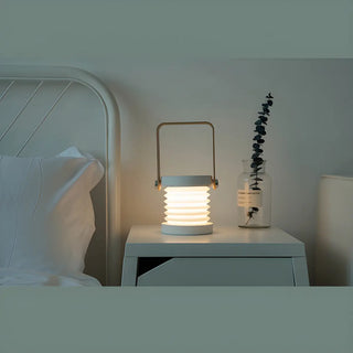 Bedroom Creative Portable Foldable LED Round Table Lamp Zawala Image - 5