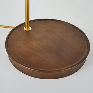 Vintage Wooden Base Table Lamp with Pull Chain Switch Zawala Image - 10