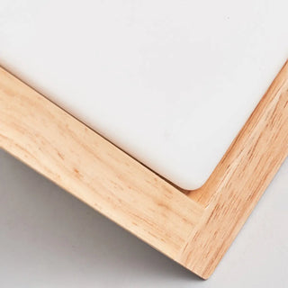 Frosted Glass Rectangular Bedside Wood Wall Sconce Zawala Image - 11