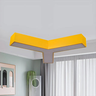 Y-Shape Acrylic Kids Room Red Medium LED Chandelier Zawala Image - 2