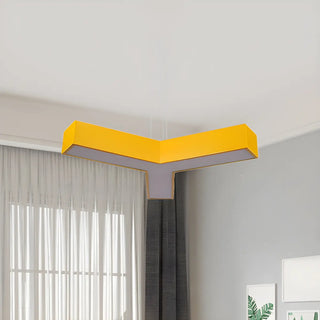 Y-Shape Acrylic Kids Room Red Medium LED Chandelier Zawala Image - 4