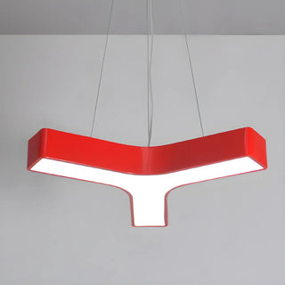 Y-Shape Acrylic Kids Room Red Medium LED Chandelier Zawala Image - 5
