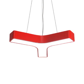 Y-Shape Acrylic Kids Room Red Medium LED Chandelier Zawala Image - 6