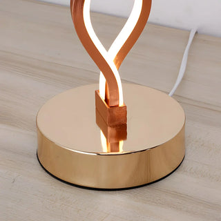 Creative Twisted Linear LED Modern Bedroom Table Lamp Zawala Image - 9