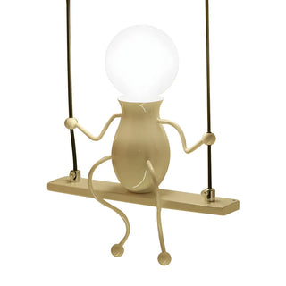 Swing Figure Metal Kids Room Black Mini Chandelier Zawala Image - 12