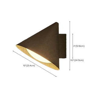 Modern Black Cone Metal Exterior LED Wall Sconce Zawala Image - 14