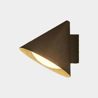 Modern Black Cone Metal Exterior LED Wall Sconce Zawala Image - 6