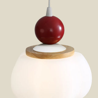 ZOWALA -White Resin Flower 3-Light Red Accent Island Light Image - 17