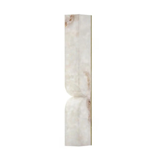Contemporary Alabaster Curved Geometric White Wall Lamp Zawala Image - 5